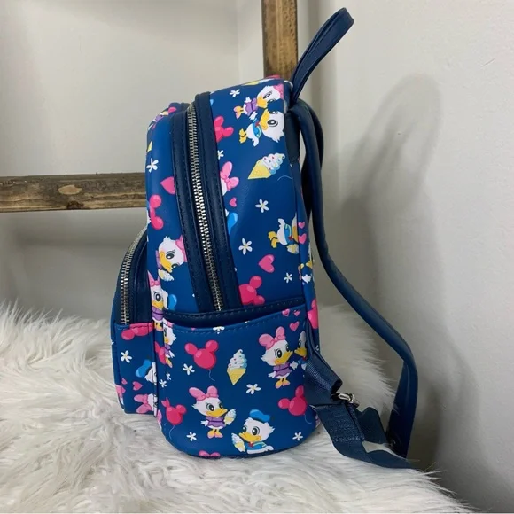 Loungefly Donald and Daisy Love Loungefly Mini Backpack - Picture 3 of 7